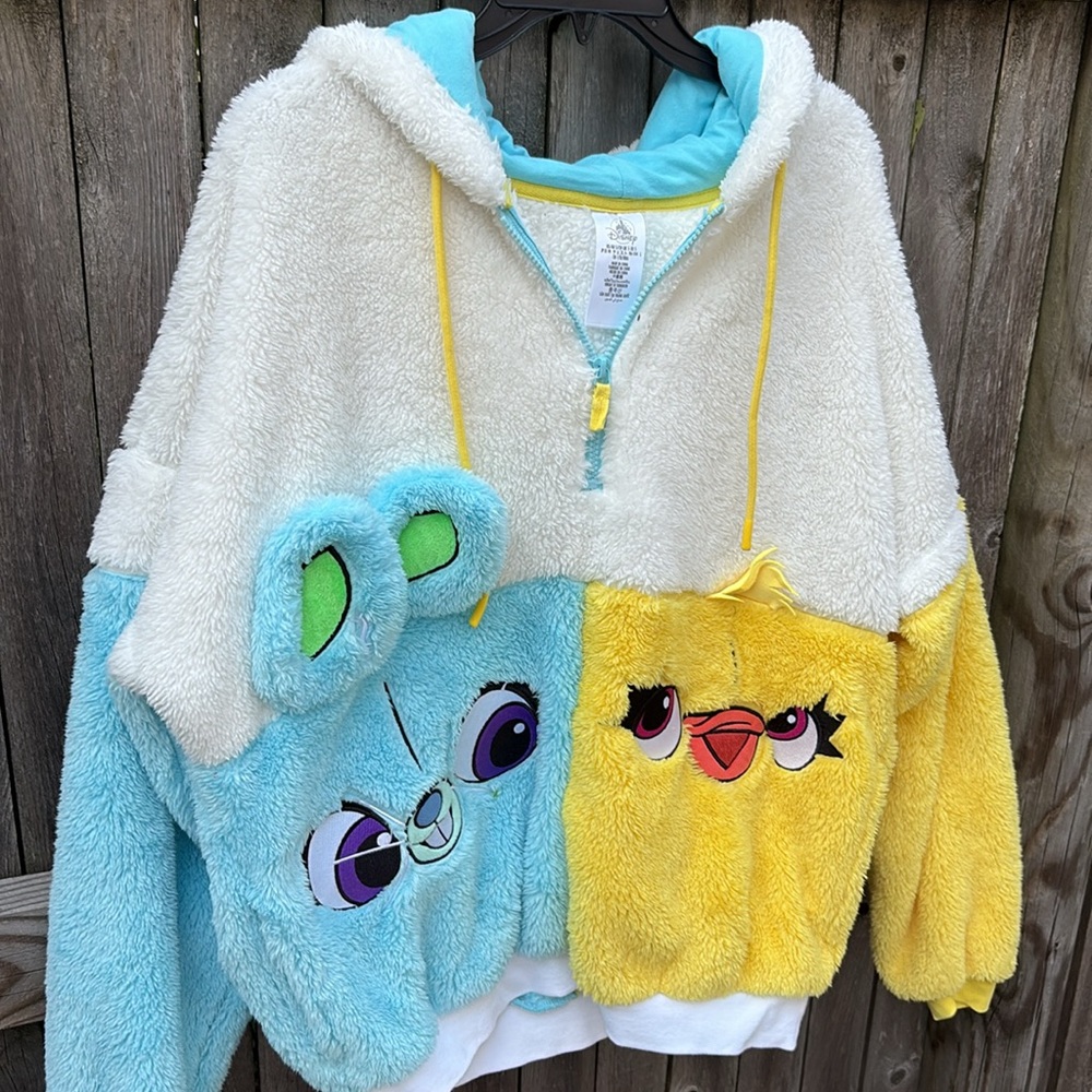 Disney small character fleece hoodie. NWOT!! - Picture 2 of 8